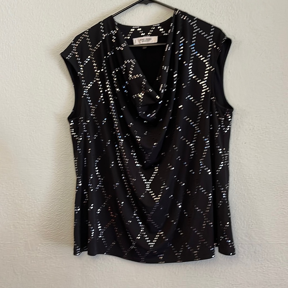 Black dressy sleeveless top